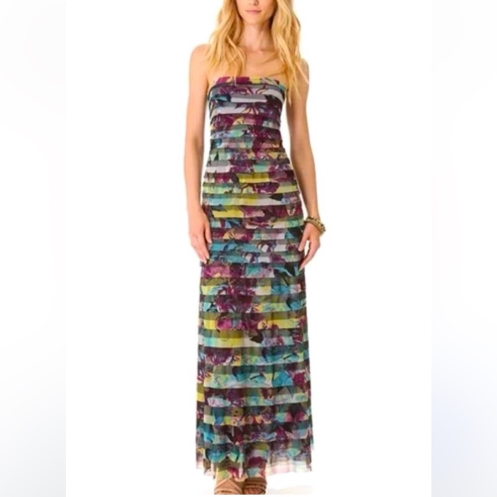 NWT BCBG MaxAzria Dharma Tiered Gown